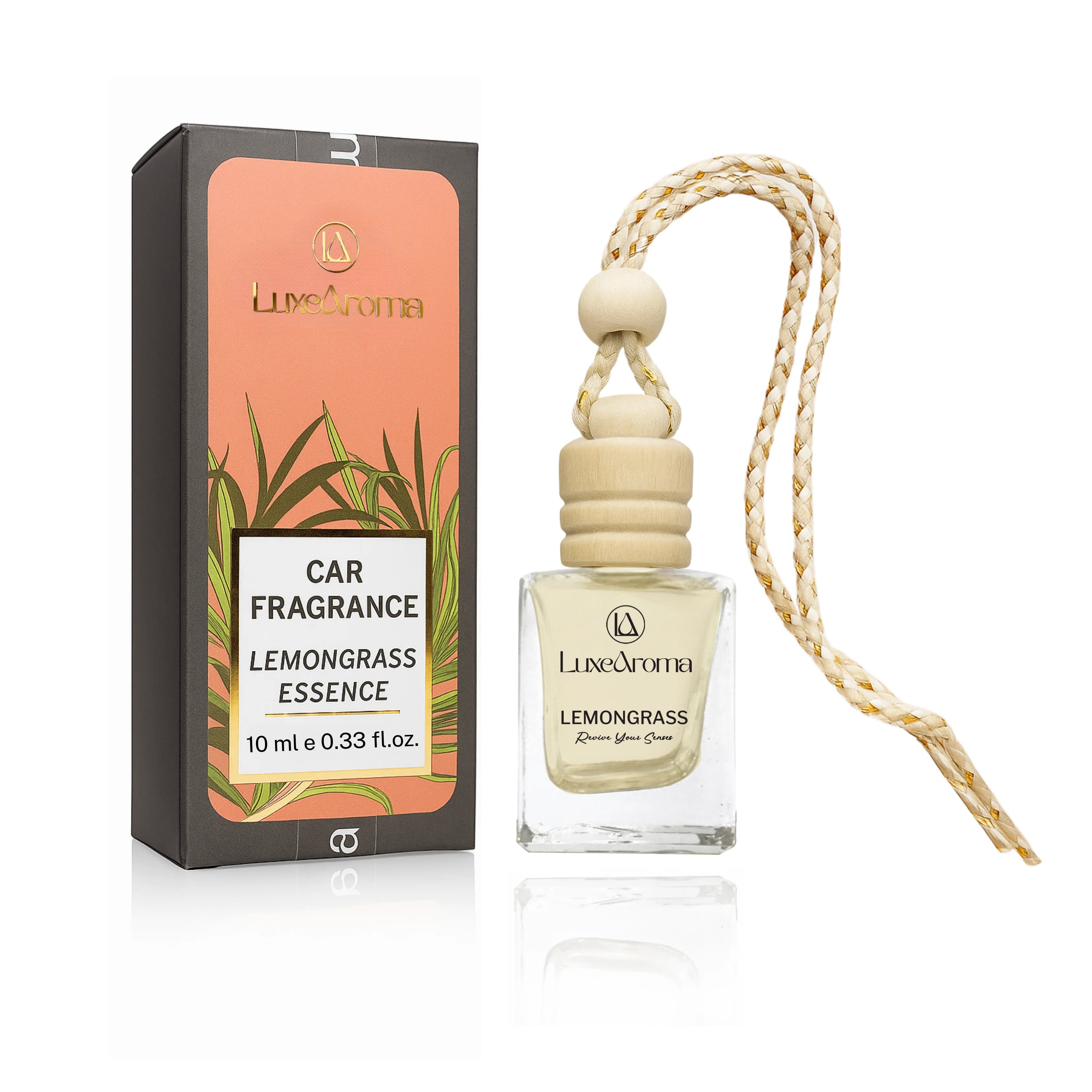 Lemongrass Essence Hanging Car Perfume 10ml, view 1