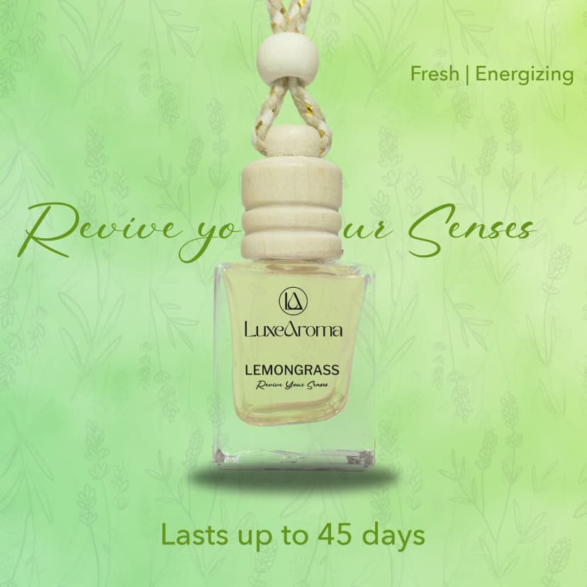 Lemongrass Essence Hanging Car Perfume 10ml