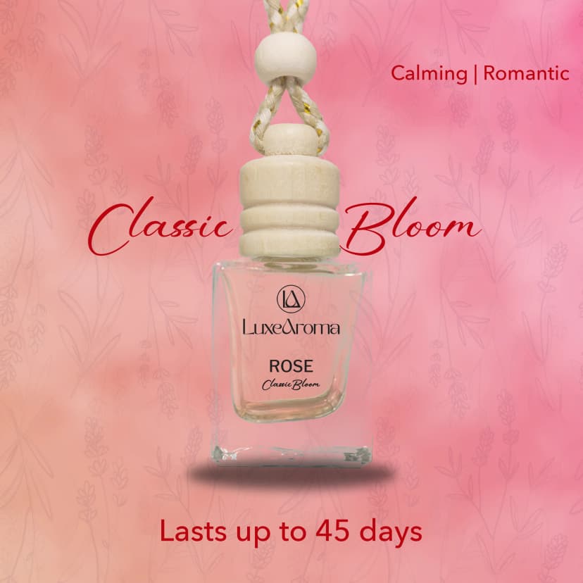 Rose Bloom Hanging Car Perfume 10ml
